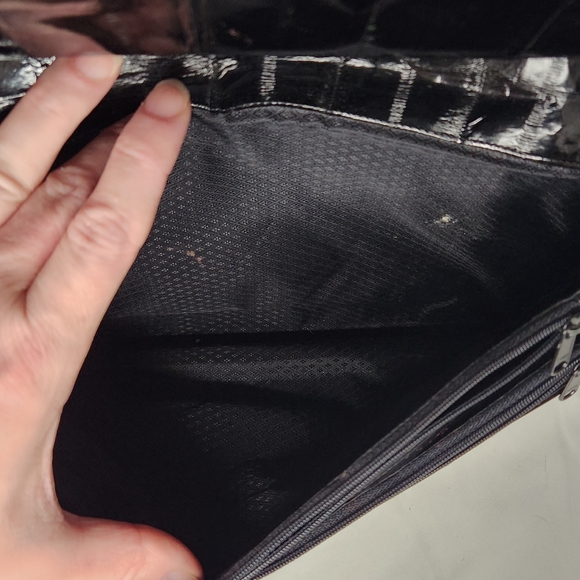 VNTG. GENUINE EEL SKIN SHOULDER BAG & MATCHING BIFOLD WALLET - Picture 11 of 13